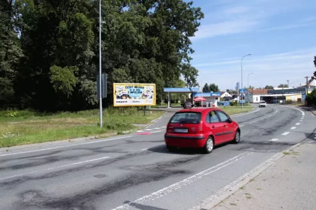 Velký Osek II, II/125,Velký Osek, Kolín, billboard
