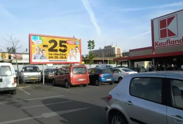 Husova KAUFLAND, Příbram, Příbram, billboard