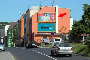 Železničářská, Ústí nad Labem, Ústí nad Labem, billboard