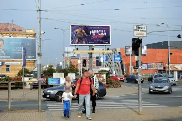 Palackého nám.OC PLAZA I/27, Plzeň, Plzeň, billboard prizma