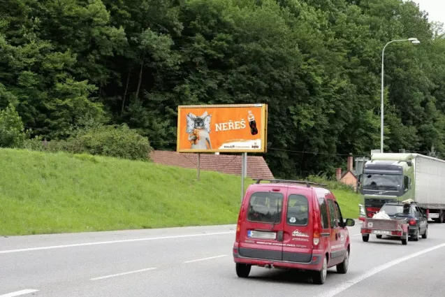okruh E461,I/43, Letovice, Blansko, billboard
