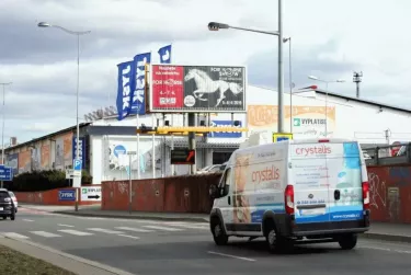 Českomoravská /Drahobejlova, Praha 9, Praha 09, billboard prizma