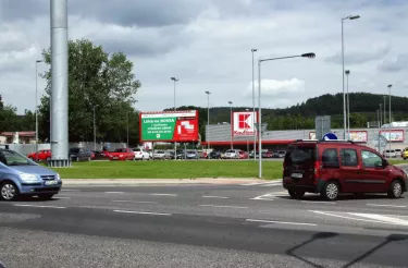 B.Egermanna KAUFLAND, Nový Bor, Česká Lípa, billboard