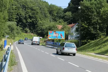 Horní Lhota u Luhačovic, II/492,Horní Lhota u Luhačovic, Zlín, billboard