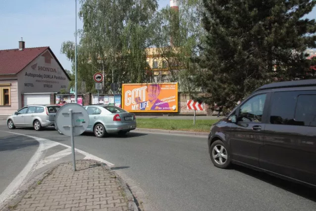 Anenská /Kpt.Jaroše, Pardubice, Pardubice, billboard