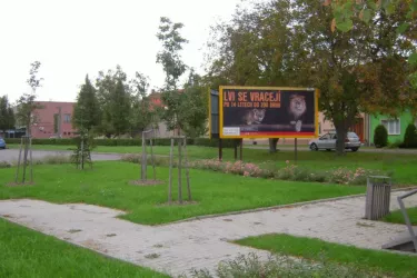 Břest, I/55,Břest, Kroměříž, billboard