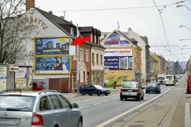 Slovanská /Jedlová I/20, Plzeň, Plzeň, billboard