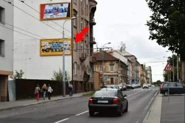Husova, Plzeň, Plzeň, billboard