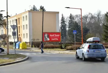 Mariánská /Okružní, Česká Lípa, Česká Lípa, billboard