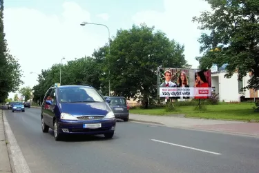 Bezručova /Pivovarská, Mělník, Mělník, billboard