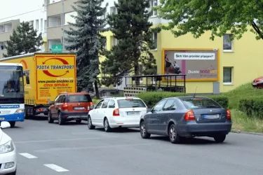 Pražská, Slaný, Kladno, billboard