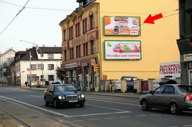 Slovanská /Jedlová I/20, Plzeň, Plzeň, billboard