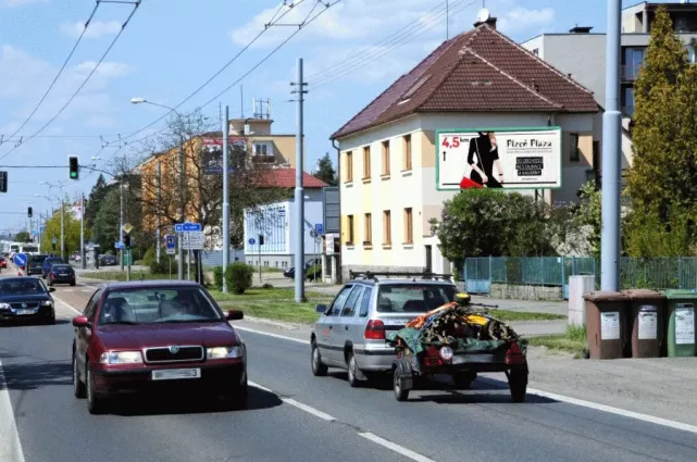 Nepomucká /Jasmínová, Plzeň, Plzeň, billboard