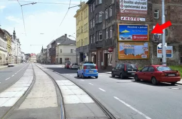 Nádražní /Špálova, Ostrava, Ostrava, billboard