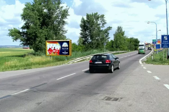 Hatě hranice E59, I/38,Chvalovice - Hatě, Znojmo, billboard