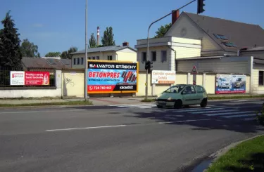 Hulínská /Nádražní, Kroměříž, Kroměříž, billboard