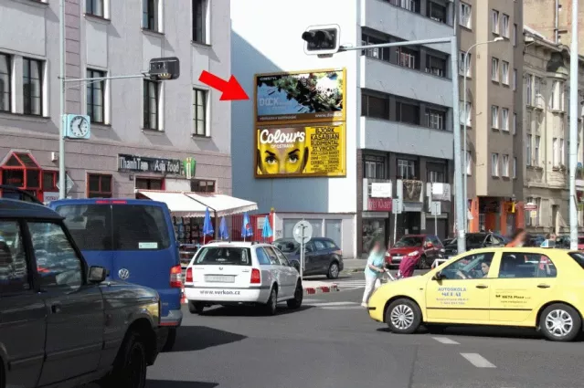 Dělnická /Osadní, Praha 7, Praha 07, billboard