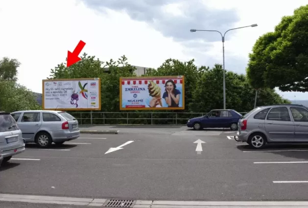 Krušnohorská ALBERT HM, Ústí nad Labem, Ústí nad Labem, billboard