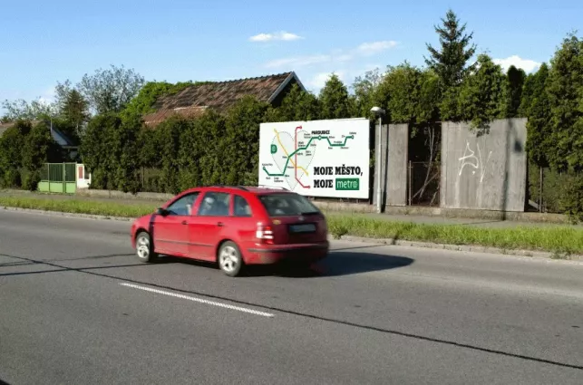 Nádražní /Legionářská I/36, Pardubice, Pardubice, billboard