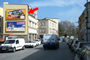 Palackého /Na Lukách, Turnov, Semily, billboard