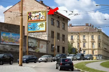 Fritzova /Havlíčkova, Jihlava, Jihlava, billboard