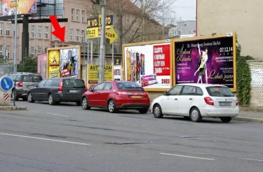 Jugoslávská /Merhautova, Brno, Brno, billboard