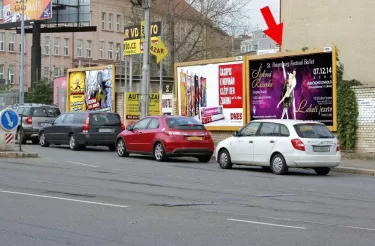 Jugoslávská /Merhautova, Brno, Brno, billboard