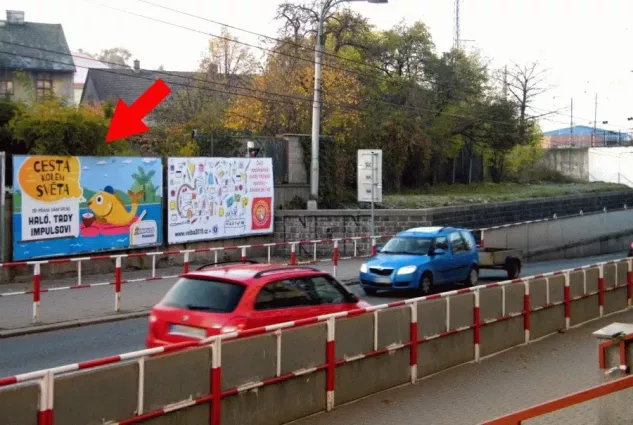 Gočárova tř., Hradec Králové, Hradec Králové, billboard