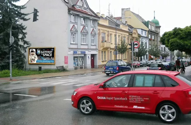 Nádražní /Miřiovského, Jindřichův Hradec, Jindřichův Hradec, billboard