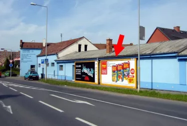 Dukelská TESCO, Litovel, Olomouc, billboard