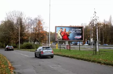 U Haldy /Místecká, Ostrava, Ostrava, billboard