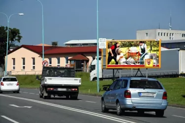 Myslotínská E551,I/34, Pelhřimov, Pelhřimov, billboard