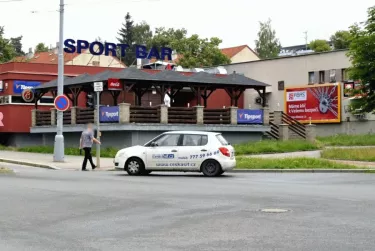 Dlouhá /Revoluční, Plzeň, Plzeň, billboard