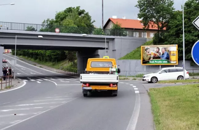 Plzeňská /Vrchlického nám., Rakovník, Rakovník, billboard