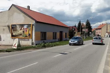 Tyršova BILLA, Moravské Budějovice, Třebíč, billboard