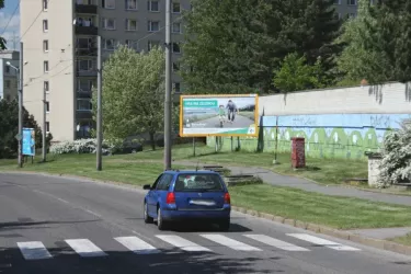 Šrámkova /Poláčkova, Ústí nad Labem, Ústí nad Labem, billboard