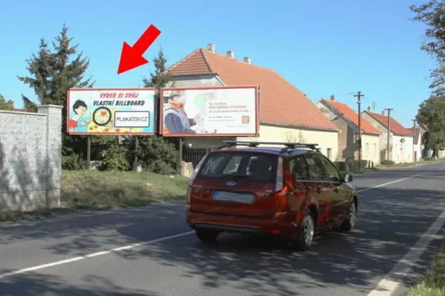Jeneč, II/606,Jeneč, Praha-západ, billboard