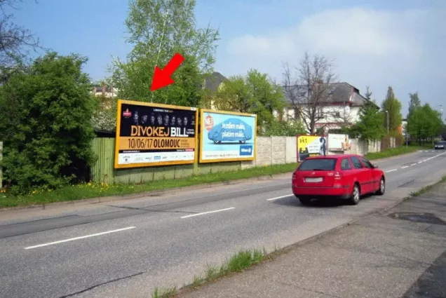 Okružní /Dělnická, Olomouc, Olomouc, billboard