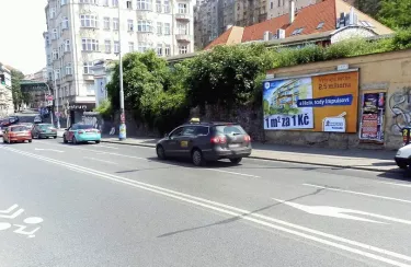 Husitská /Trocnovská, Praha 3, Praha 03, billboard