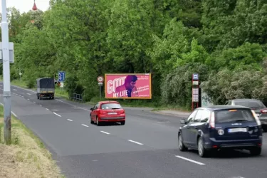 Zdiby II, II/608,Zdiby, Praha-východ, billboard