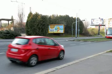 Průběžná, Praha 10, Praha 10, billboard