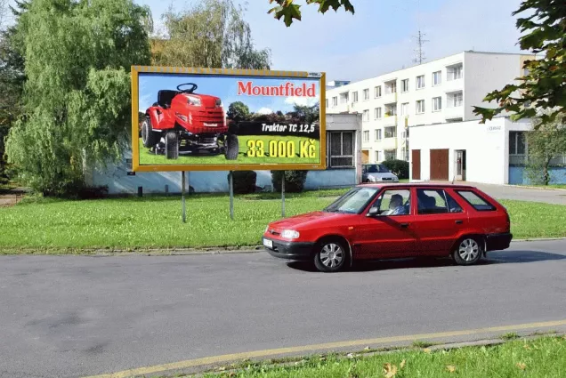 Svatováclavská, Žatec, Louny, billboard