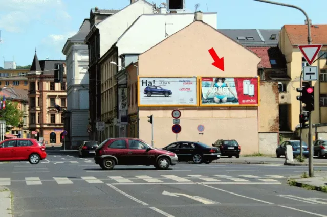 Panská /Brněnská, Ústí nad Labem, Ústí nad Labem, billboard