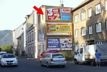 Železničářská, Ústí nad Labem, Ústí nad Labem, billboard