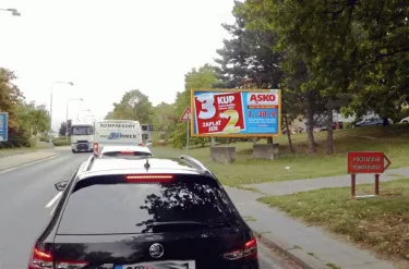 Bezručova /Pivovarská, Mělník, Mělník, billboard