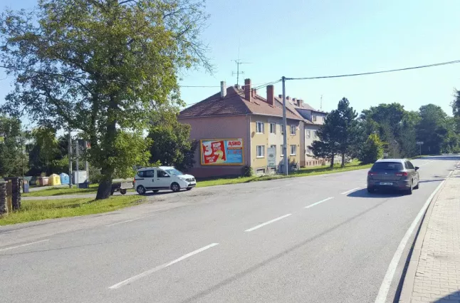 Jihlavská, Hrotovice, Třebíč, billboard