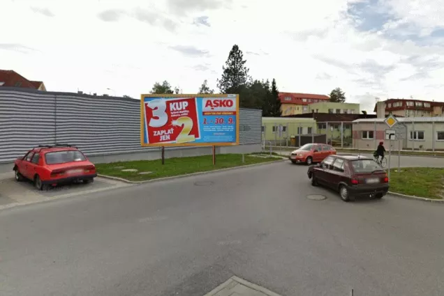 Jiráskova /KAUFLAND, Třeboň, Jindřichův Hradec, billboard