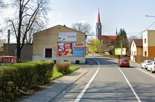 Ostravská /Požární, Bohumín, Karviná, billboard