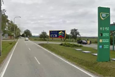 Budějovická, II/152,Jemnice, Třebíč, billboard